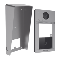 Kit Videoportero + Carcasa protectora IP 2 Megapixel / Llamada y Apertura Remota desde App Hik-Connect / PoE / Exterior IP65 + A