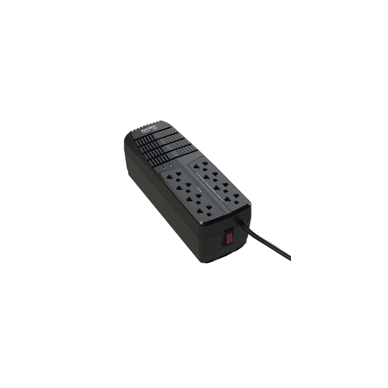 Regulador de Voltaje 1000 VA-500 W / 4 Contactos con AVR / 4 Contactos con Supresor de Picos / Protección RJ11