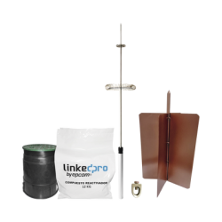 Kit pararrayo LinkedPro básico. Ideal para la protección de mástiles y postes.
