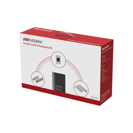 Kit de Accesorios para Ctrl de Acceso / Fuente 12 Vcd 2 A, Botón de Salida y Chapa Magnética 600 Lbs / Para instalación de co