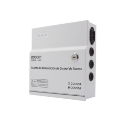 Fuente de Poder / 1 Salida 11-15 Vcc / 5 A / Temporizador Integrado / Con Capacidad de Batería de Respaldo / Requiere Batería 