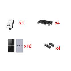 Kit Solar Interconexion / 10kW 220Vca / Inversor AFORE / Montaje Incluido