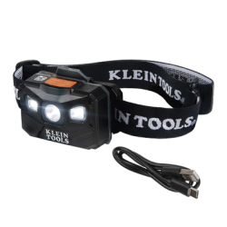 Lámpara Luz LED Frontal Recargable de 400 Lúmenes, Apagado Automático, con Correa de Tela, Adaptable y Ajustable a Gorros, Ca