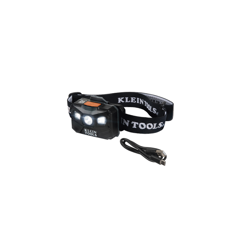 Lámpara Luz LED Frontal Recargable de 400 Lúmenes, Apagado Automático, con Correa de Tela, Adaptable y Ajustable a Gorros, Ca