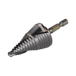 Broca Escalonada 12 en 1, de Liberación Rápida, Acanaladura en Espiral, produce Agujeros de 2-3 cm e Intermedios. 10x más Dur