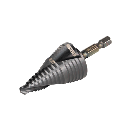 Broca Escalonada 12 en 1, de Liberación Rápida, Acanaladura en Espiral, produce Agujeros de 2-3 cm e Intermedios. 10x más Dur