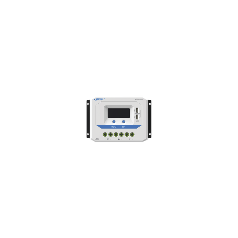 Controlador Solar de Carga PWM 12/24V 60 A, Salida USB, con Display