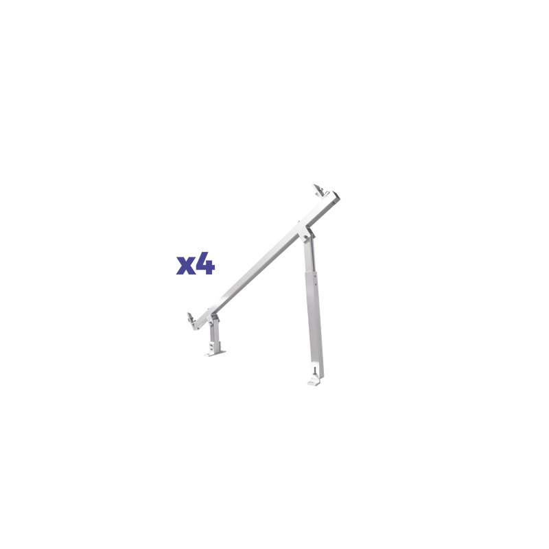 Caja de accesorios de aluminio anodizado para montaje VEKTOR8RPRO , arreglo 1X4 para techo