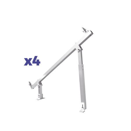 Caja de accesorios de aluminio anodizado para montaje VEKTOR8RPRO , arreglo 1X4 para techo