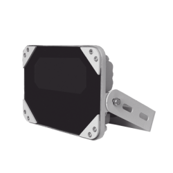 Iluminador IR de Bajo Consumo / Cobertura 90° / 45 Metros de Iluminación / Exterior IP66 / Montable en Pared