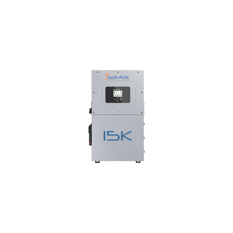 Inversor Hibrido SOL-ARK, 15 Kw, 220 Vcc, Fase Dividida, WIFI incluido, IP65, Entrada de Baterías a 48 Vcc