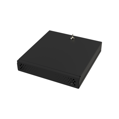 Gabinete Metálico para DVR/NVR. Tamaño Max. de DVR/NVR: 445 x 88 x 400mm (An.xAl.xProf.). Compatible con Fuente SLIM.