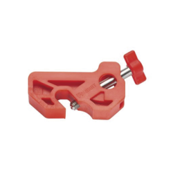 Bloqueador de Interruptor Termomagnético LOTO, tipo Riel DIN o Mini Interruptor. Color rojo