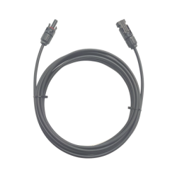 Cable Fotovoltaico / 1 metro / Color Negro / Calibre 10 AWG / Terminal MC4-Macho y Hembra en ambos extremos