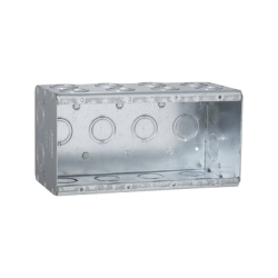 Caja Multigang de 4 Gangs/ Profundidad de 3-1/2 Pulgadas (8.89 cm)/ 24 Entradas de 1/2 - 3/4 Pulgadas (1.27 - 1.91 cm)