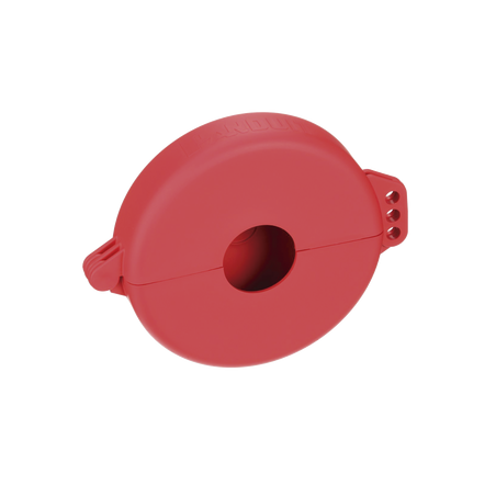 Dispositivo de Bloqueo LOTO para Válvulas de Compuerta, Para Diámetros de 3 a 6.5", Color Rojo