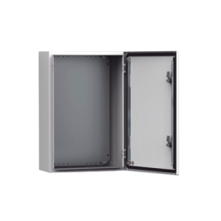 Gabinete de Uso Exterior MAS 600 x 600 x 400 mm NEMA 4/12/13 IP66 IK10 de Acero Dulce 1.5 mm con Platina de Montaje Incluida Col