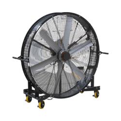 Ventilador Industrial Móvil Ultra Silencioso de 1.5 m y 127 Vca, Ideal para Almacenes, Hangares, Líneas de Producción, Gimnas