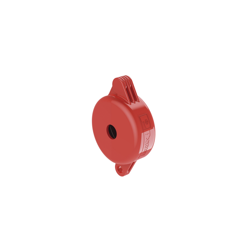 Dispositivo de Bloqueo LOTO para Válvulas de Compuerta, para Diámetros de 1" a 3", Color Rojo