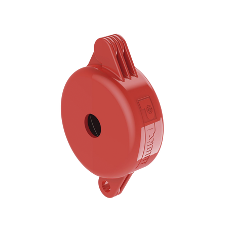 Dispositivo de Bloqueo LOTO para Válvulas de Compuerta, para Diámetros de 1" a 3", Color Rojo