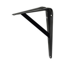 Ménsula de Acero Reforzado 13" x 20" ( 33 x 50.8 cm) /Color Negro.