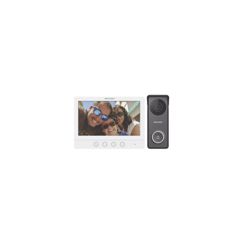 Kit de Videoportero TurboHD con Pantalla LCD a Color de 7" / Frente de Calle para Exterior de Metal / 720p (1 Megapíxel )117° 