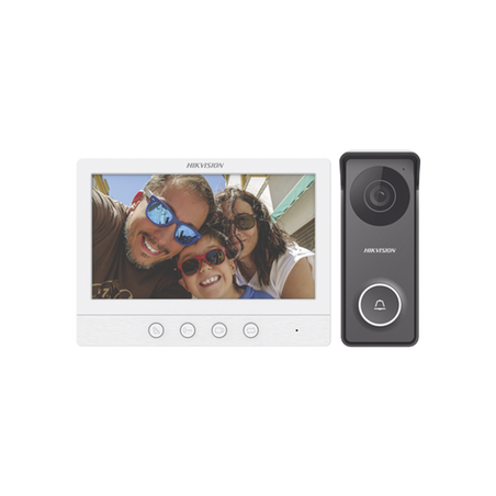 Kit de Videoportero TurboHD con Pantalla LCD a Color de 7" / Frente de Calle para Exterior de Metal / 720p (1 Megapíxel )117° 