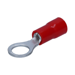 Terminal tipo ojo / 3 / 16" / 22 - 16 AWG / Rojo / Paquete de 25 piezas.