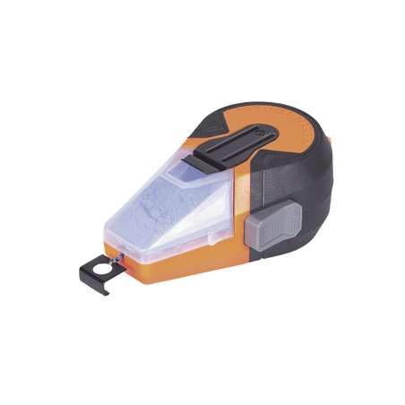 Línea de Tiza Autorretráctil con Tiza Azul para Trazado en el Trabajo.