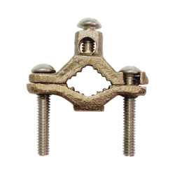 Conector Tubo a Cable / Bronce 100% / Tubo hasta 1 1/4 in / Cable 4 AWG / Aterrizaje Torres TZ / Sin Soldadura