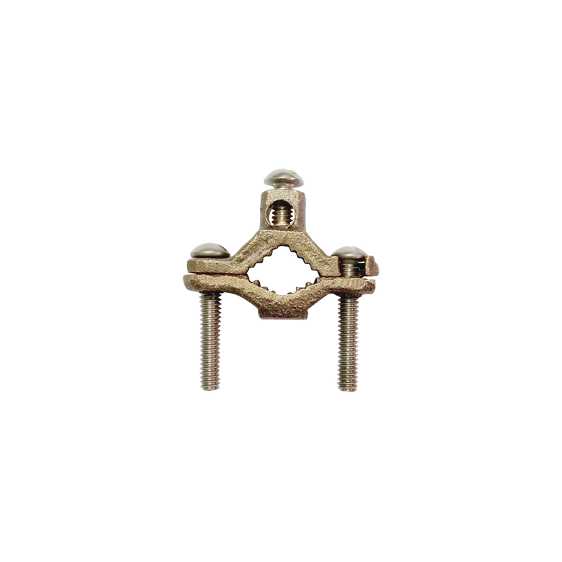 Conector Tubo a Cable / Bronce 100% / Tubo hasta 1 1/4 in / Cable 4 AWG / Aterrizaje Torres TZ / Sin Soldadura