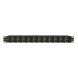 Protector Rack 12 Puertos / RJ45 / 10 GbE / PoE y PoE+ / CAT5e CAT6 CAT6A
