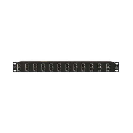 Protector Rack 12 Puertos / RJ45 / 10 GbE / PoE y PoE+ / CAT5e CAT6 CAT6A