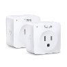 Mini tomacorriente inteligente Wi-Fi, 100 - 120V~, 50/60Hz, 15.0A, compatible con Amazon Alexa y Google Assistant, color blanco.