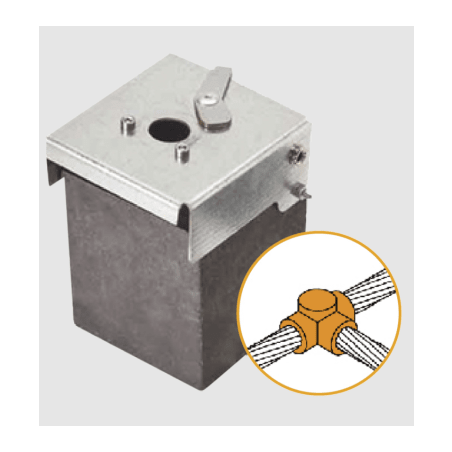 Punta Pararrayo PDC Flash Captor 45 / Avance de Cebado 45 μs / Acero Inoxidable AISI 316L / Autónomo / Verificable In Situ