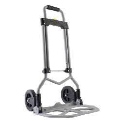 Diablo Plegable / Capacidad 60 kg / Jaladera de Hule Espuma / Botón Despliegue Rápido / Base Acero Antiderrapante / Llanta Hul