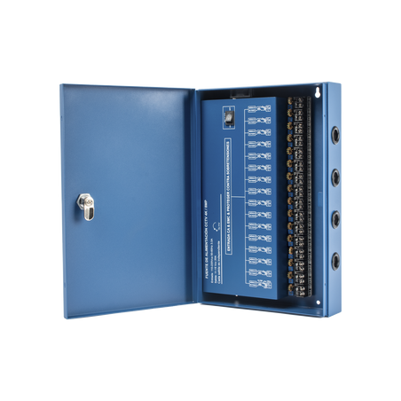 Fuente de Poder Profesional HEAVY DUTY @ 20 Amperes / 16 Canales / Hasta 1.25A por Salida / Ajuste Independiente de 11 a 15 Vcc 