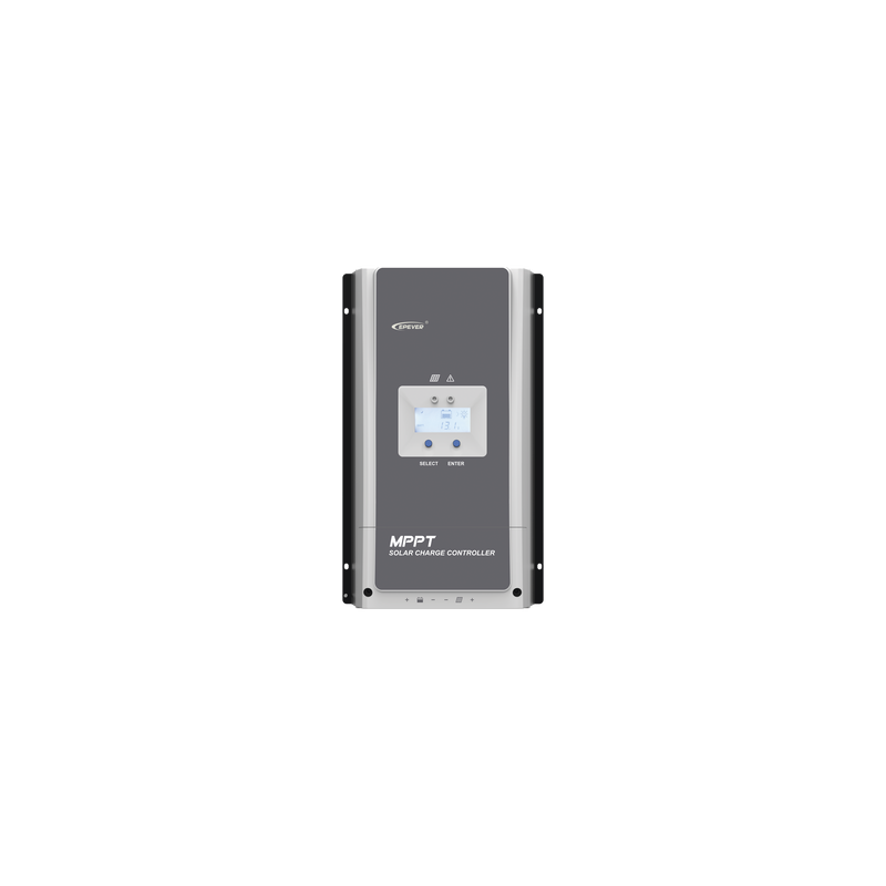 Controlador Solar MPPT 100A 12/24/36/48V, Máximo Voltaje de Circuito Abierto Voc 200Vcc, Configurable para Baterías de Litio