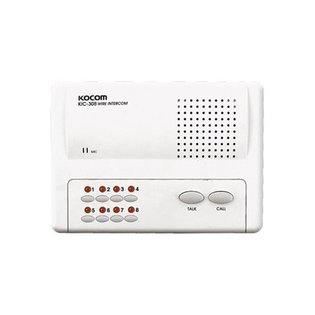 Sistema de intercomunicador manos libres para 8 extensiónes