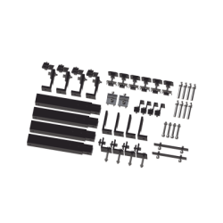 Caja de accesorios de aluminio negro anodizado para montaje VEKTOR8BLK , arreglo 1X4 para techo