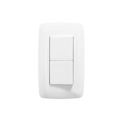 Apagador Escalera Doble de 127 v~60 Hz 10 A / Color Blanco.