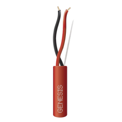 Bobina de 305 Metros (1000 Pies) / Alambre de Cobre / 2 x 16 AWG / Riser / Tipo FPLR, CL3R, C (UL) FT4 / Color Rojo / Para Aplic