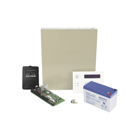 Kit de Panel de Alarma VISTA48LA con Batería de 9Ah, Transformador y Gabinete