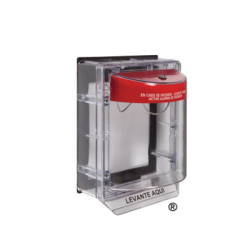 Cubierta Protectora De Policarbonato, Sin Sirena, Con Espaciador Transparente, Texto En Español, Listado UL/cUL, 17.78 Cm (7 Pu