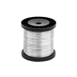 Bobina de 500 Metros (1640 Pies) / Alambre de Aluminio Reforzado / 16 AWG / Para Intemperie / Ideal para Cercas Electrificadas.