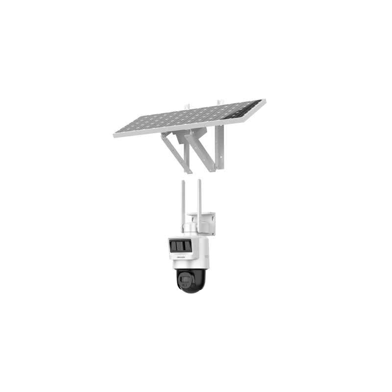 Kit Solar IP All in One / Doble Detección (Radar + PIR) / PT IP 4 Megapixel / Lente 2.8 mm / Panel Solar / Batería de Respaldo
