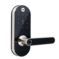 Cerradura Digital YMC420 / con Teclado Táctil / lector de Tarjetas / Huellas / Incluye HUB / compatible con YALE CONNECT