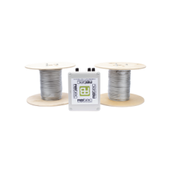 Kit de Cable Sensor Para Cerca Ciclonica IRONCLAD / 150 METROS / 2 ZONAS 75 METROS POR ZONA / Sin Falsas Alarmas por Viento / TO