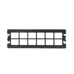 Placa Acopladora Vacía para Distribuidor de Fibra Óptica LP-ODF-8024, Acepta 12 Acopladores SC Simplex o 12 Acopladores LC Dup