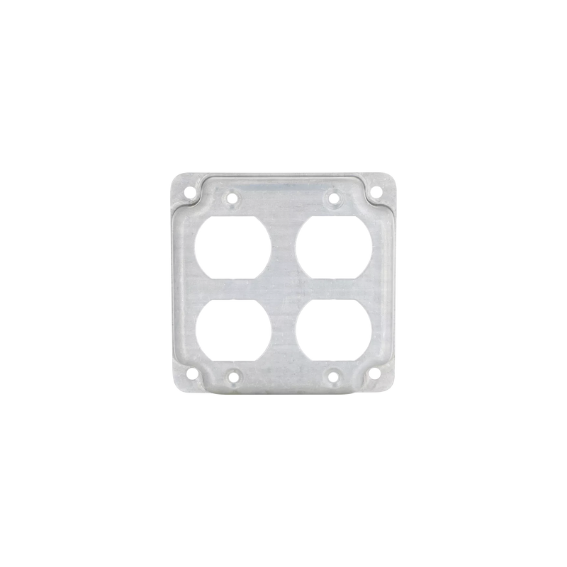 Cubierta de 4" para 2 Contactos Dúplex.